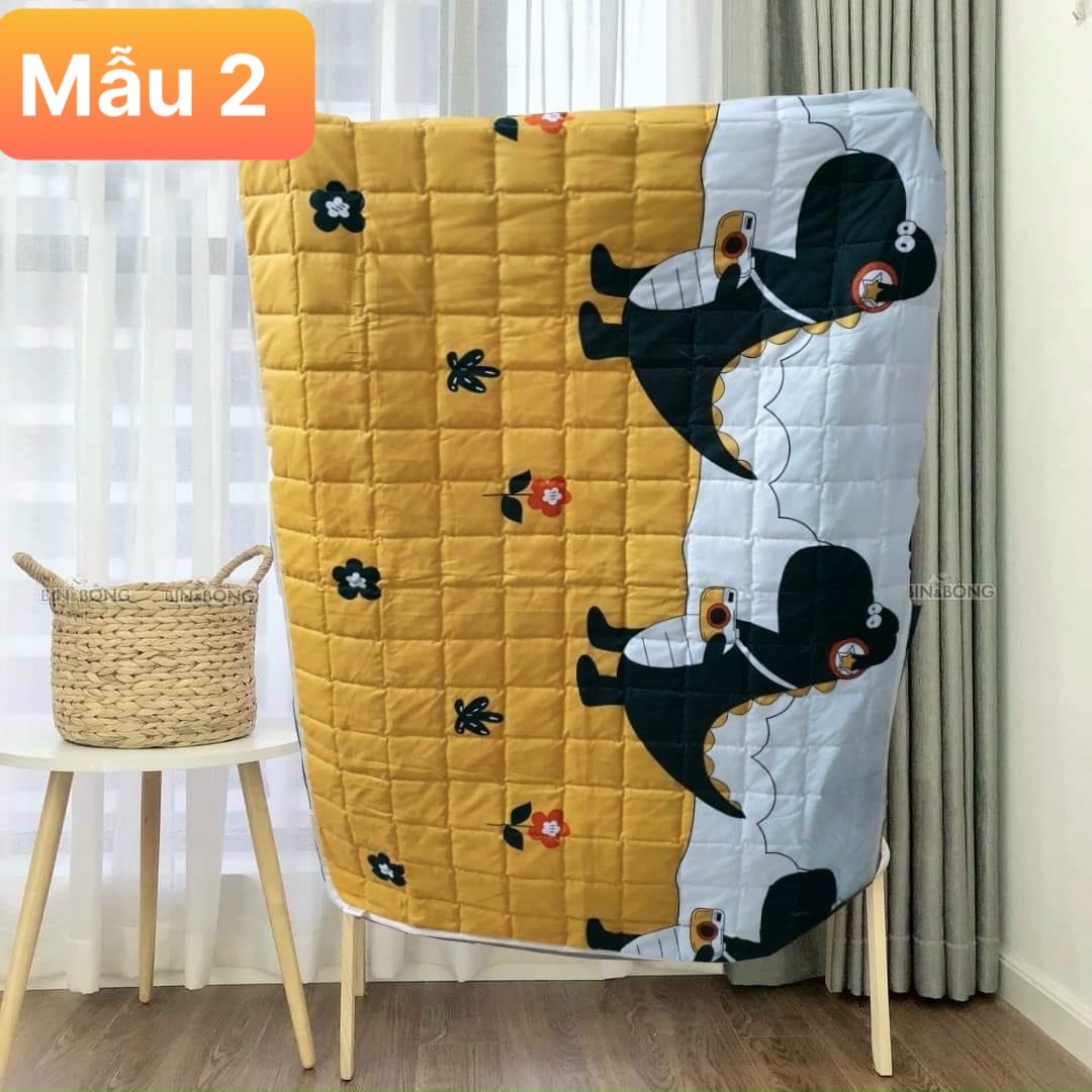 Chăn hè cho bé size 1mx1m5, chăn hè chần bông cho bé đi học