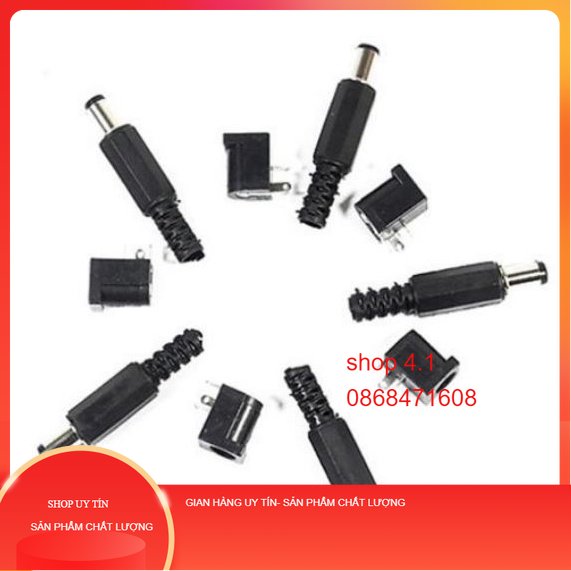 Combo 10 Jack DC 5.5*2.1/5.5*2.5/3.5*1.3(5 Jack Đực + 5 Jack Cái)