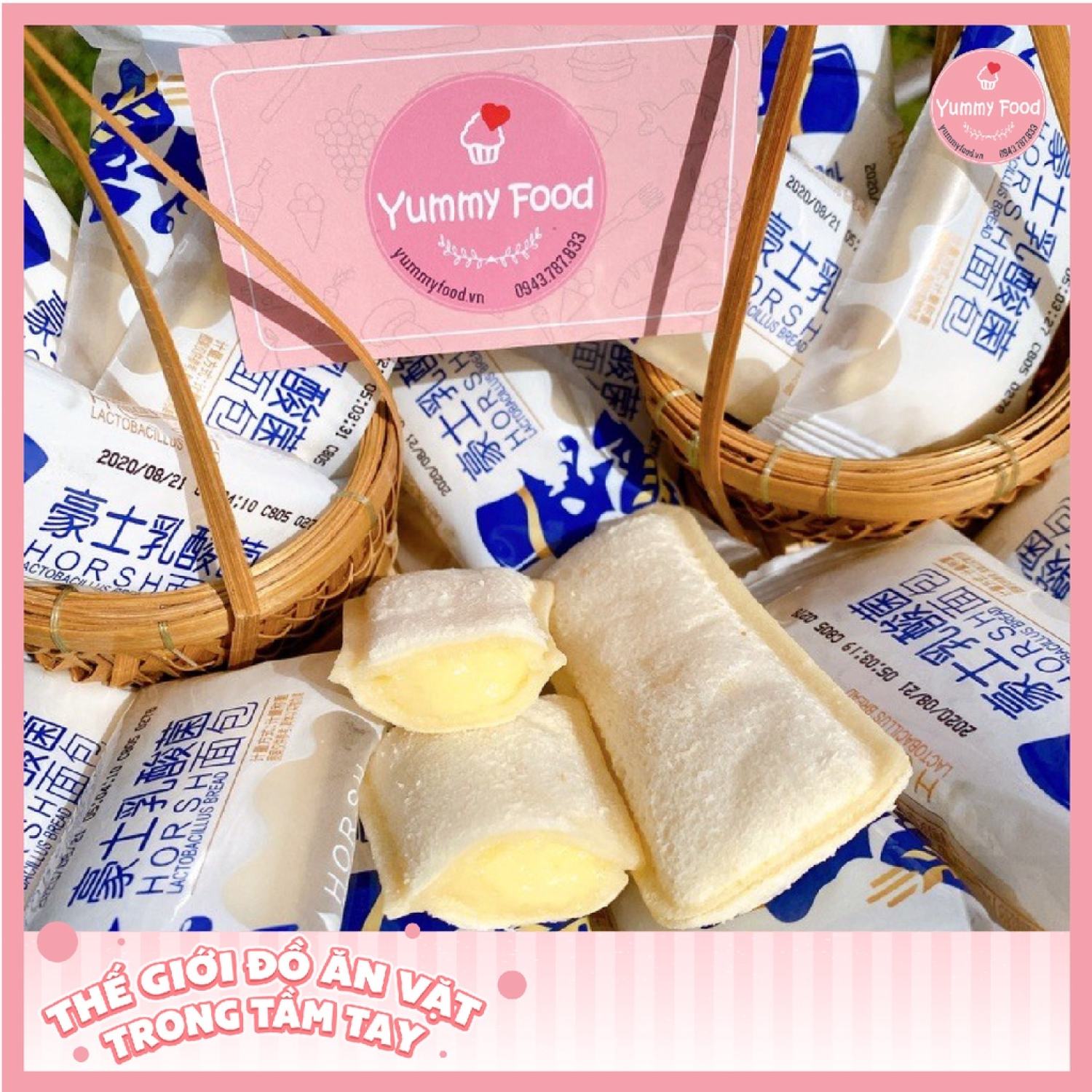 Combo 1kg bánh sữa chua horsh đl date mới