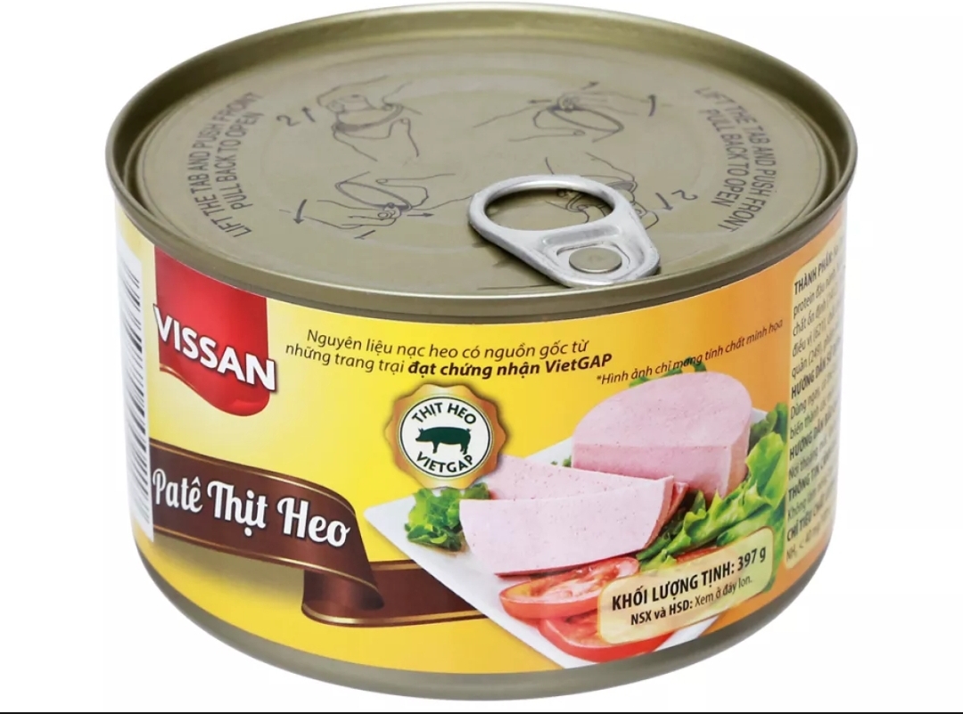 Pate thịt heo Vissan 397g