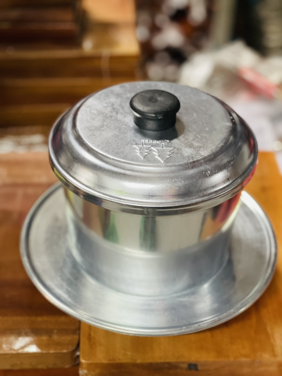 Phin nhôm pha Cà Phê (Loại Cối: Pha 1kg cà phê/1 lần)