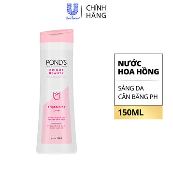 Nước hoa hồng POND'S White Beauty sáng da cân bằng pH thu nhỏ lỗ chân lông 150ml