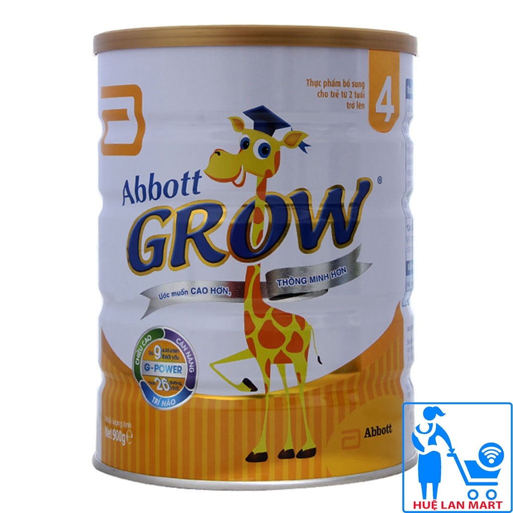 【nóng】 [CHÍNH HÃNG] Sữa Bột Abbott Grow 4 - Hộp 900g (Cho bé 2 tuổi trở lên)