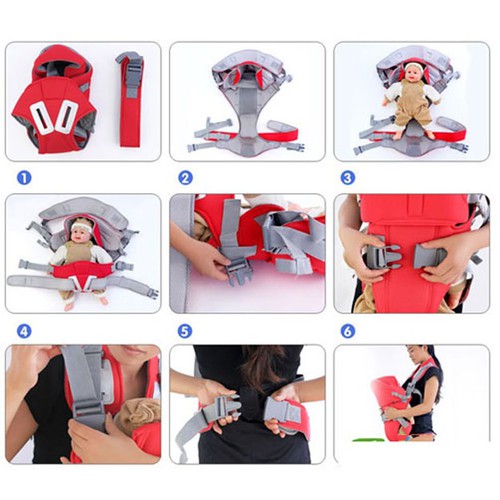 Đai Địu Em Bé 4 Tư Thế