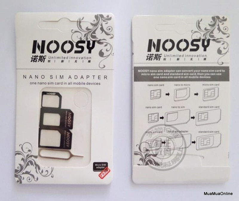 Bộ Chuyển Đổi Sim Đa Năng Noosy + Tặng Que Chọc Sim