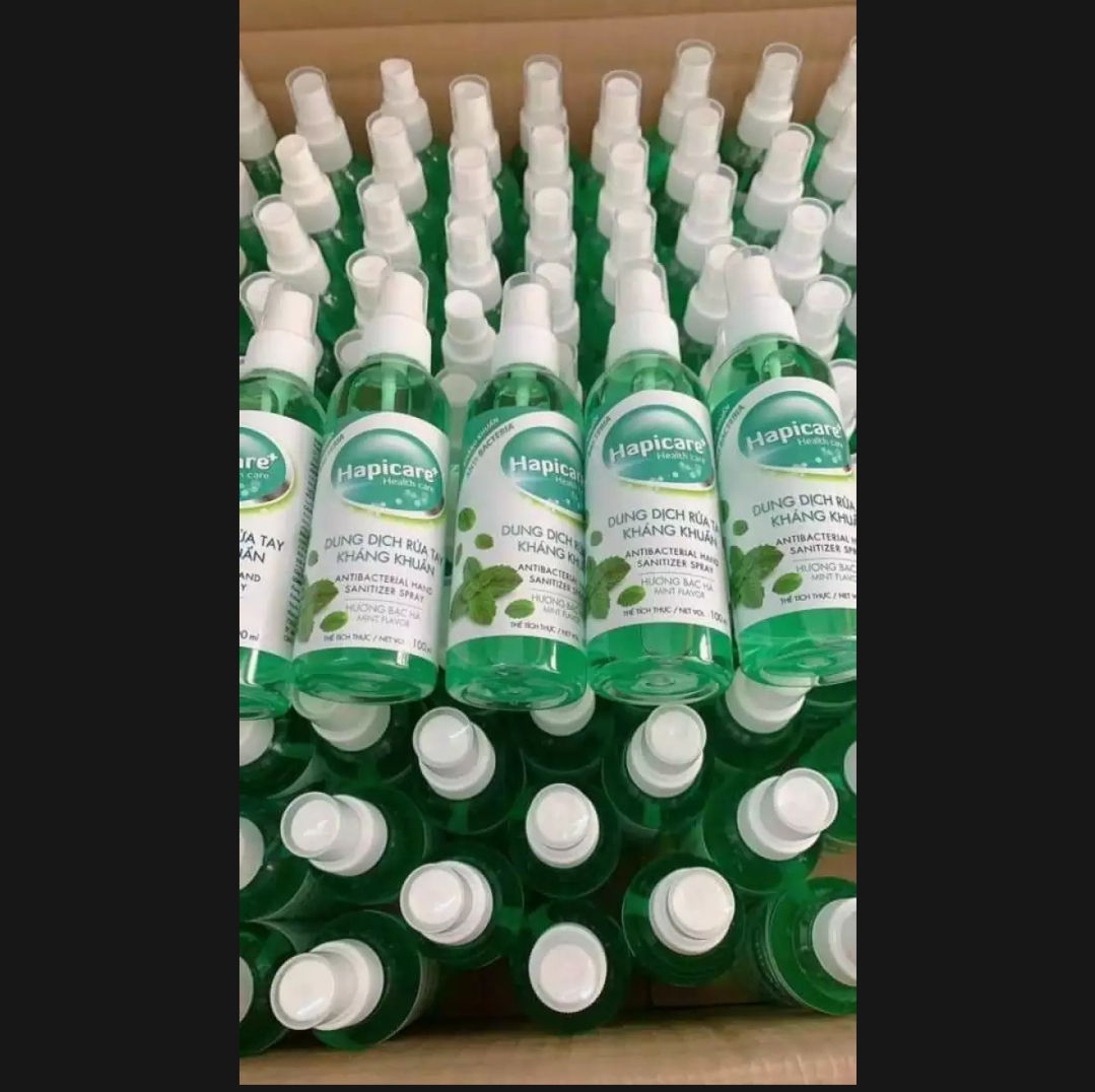 DUNG DỊCH RỬA TAY SẠCH KHUẨN HAPICARE CHAI 100ML