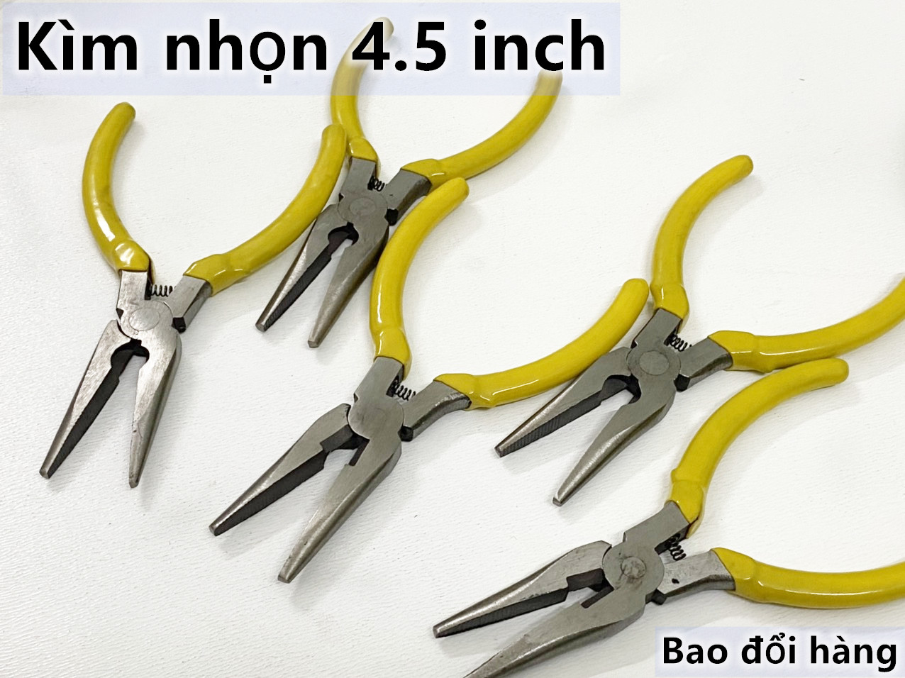 Kềm nhọn 4.5 inch combo 5