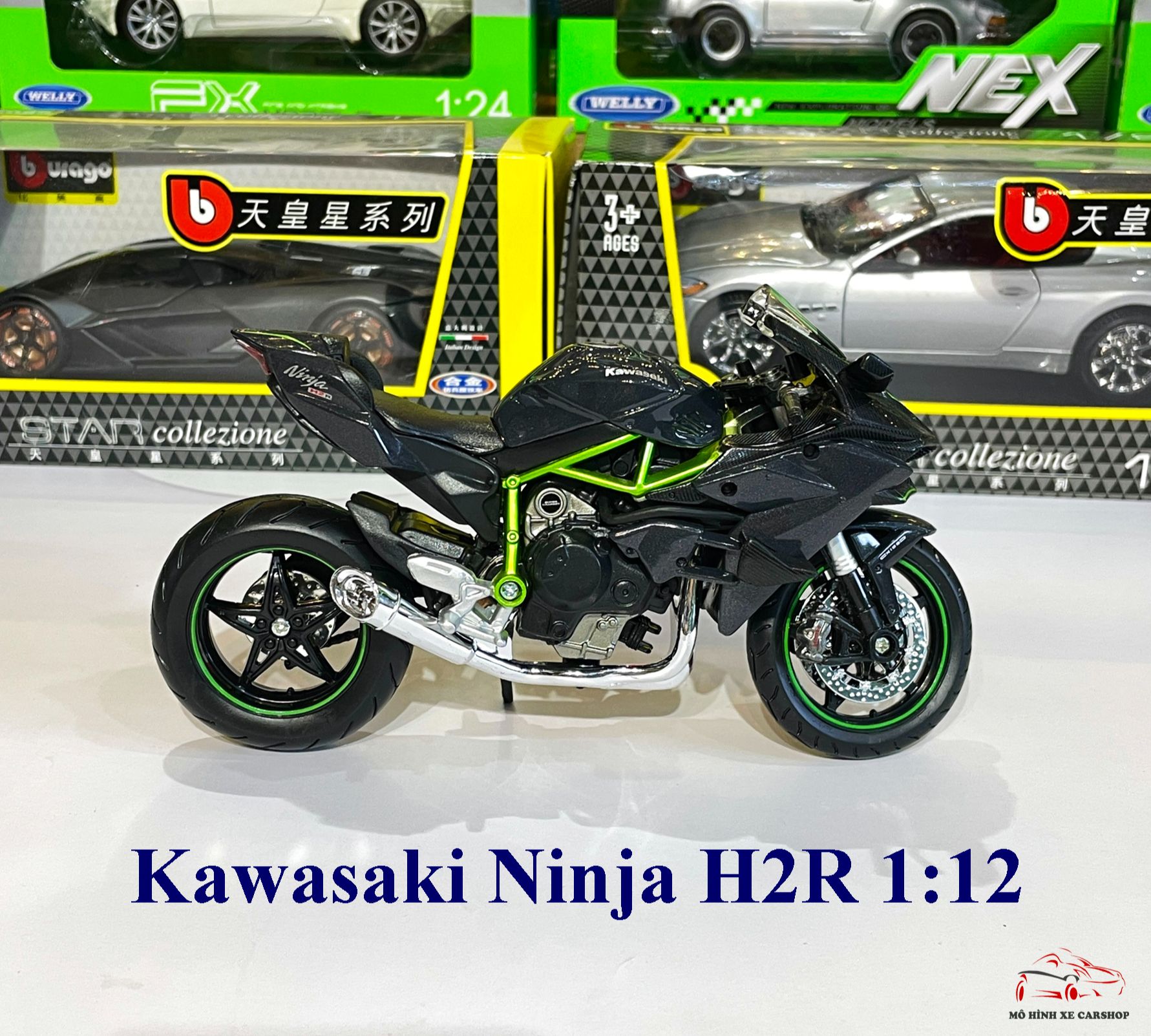 Kawasaki H2r Maisto 112 Đen  Shop Xe Mô Hình Tĩnh