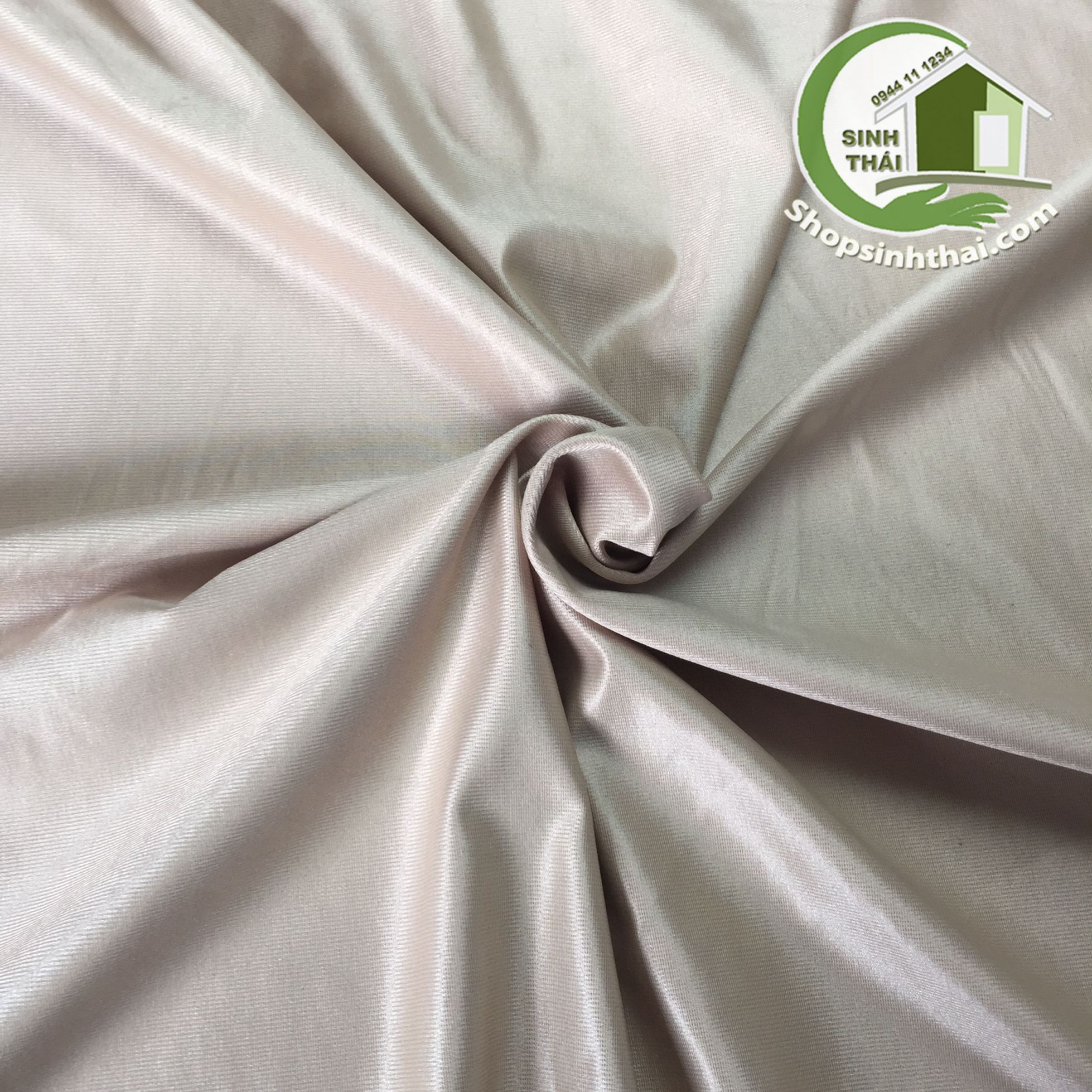 [HCM]Vải thun poly 2 da co giãn 4 chiều khổ lớn - vải may khẩu trang 3d may quần áo [ 1m x khổ 215cm ] - màu kem