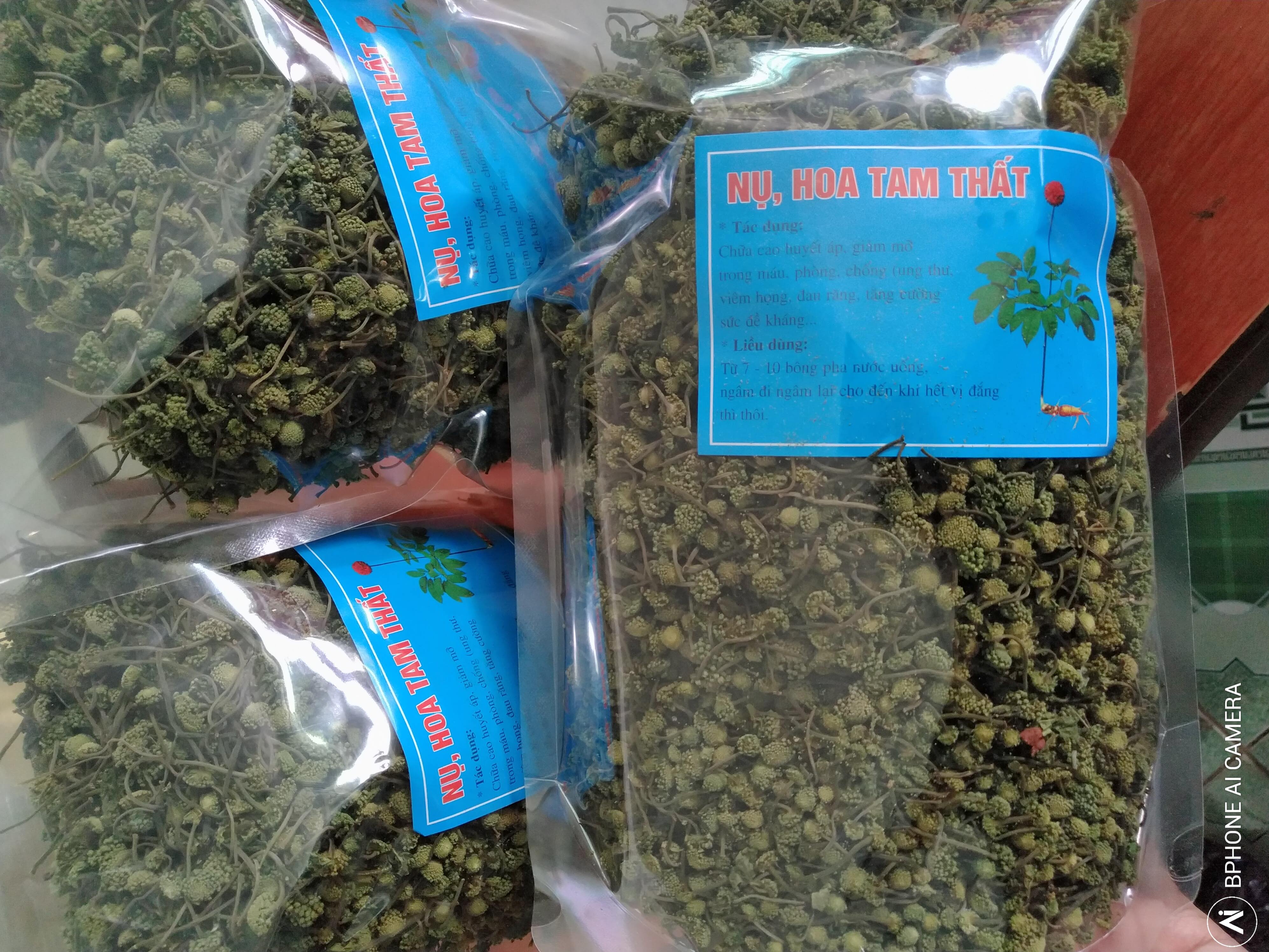 Nụ hoa tam thất bao tử 500g khô