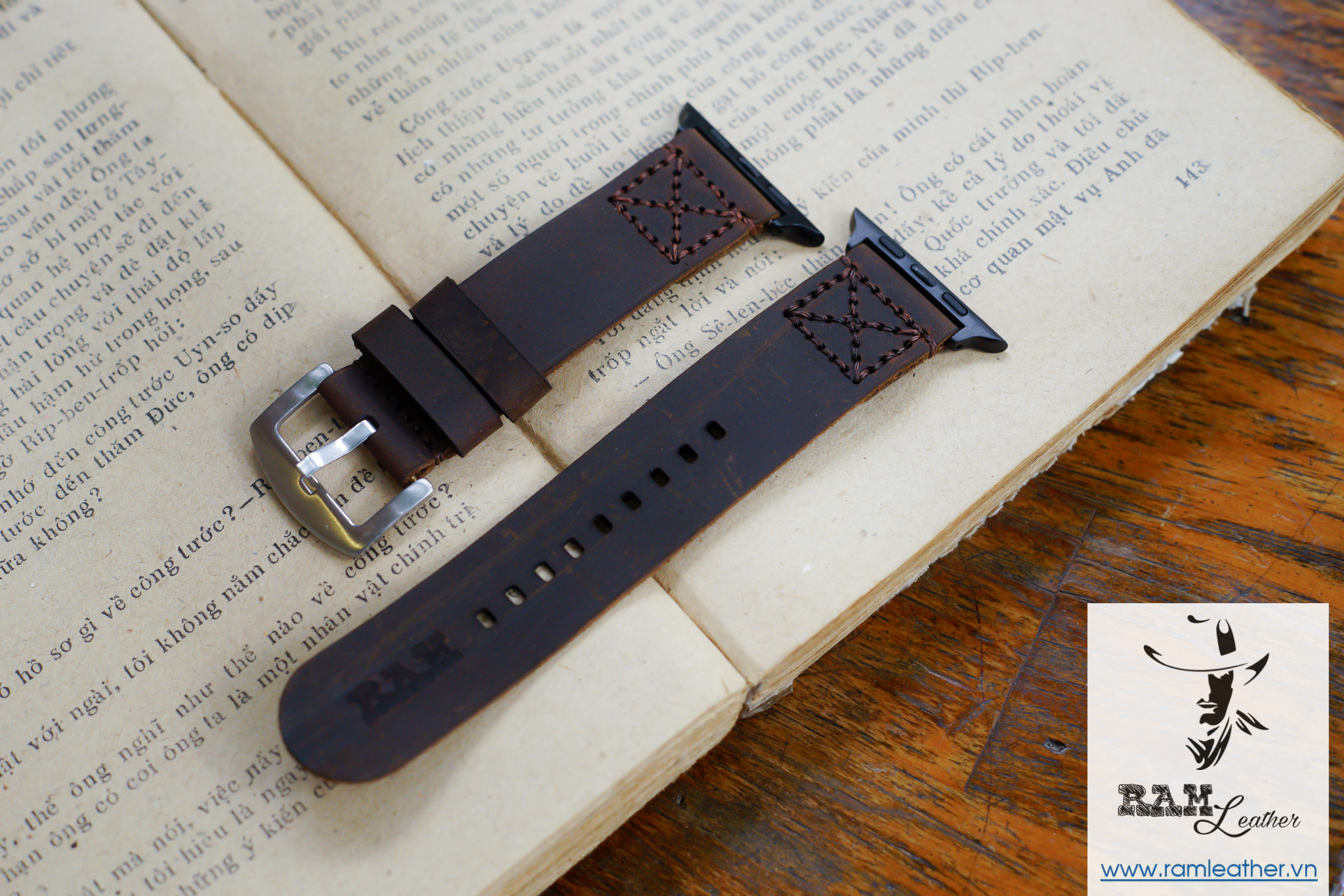 WATCH STRAPS DOUBLE COW LEATHER REAL