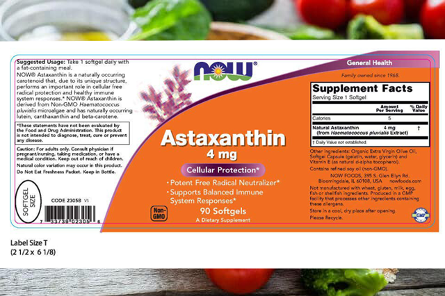 [HCM]Viên trẻ hoá Now Astaxanthin 4mg 90 viên