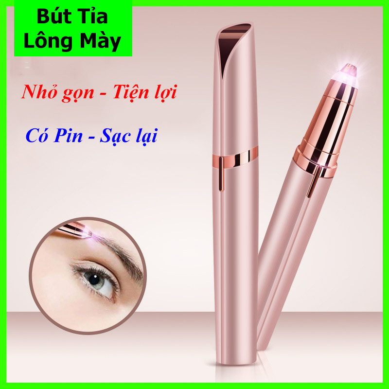 Bút tỉa lông mày đa năng, bút tỉa chân mày sạc điện - máy tỉa cạo lông mày nhỏ gọn, tiện dụng cho phái nữ - bảo hành lỗi đổi mới