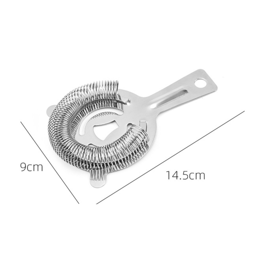 Dụng cụ chặn đá inox strainer cán ngắn