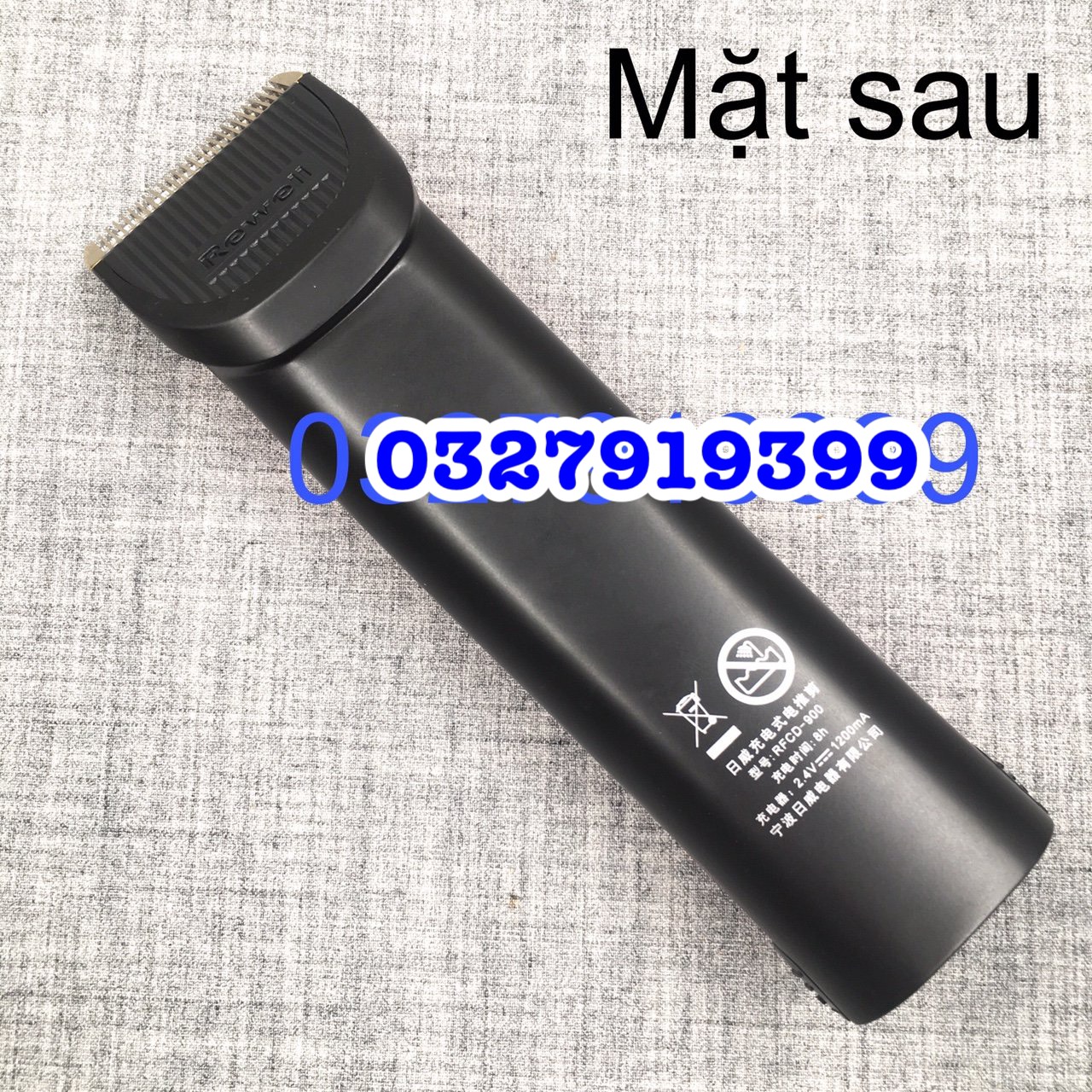 Rewell Professional Hair Trimmer with 2 Batteries Rewell 900 - 8W Power, 4-6 Hours of Use Time, Sharp Blade, Durable Battery, Classy Design