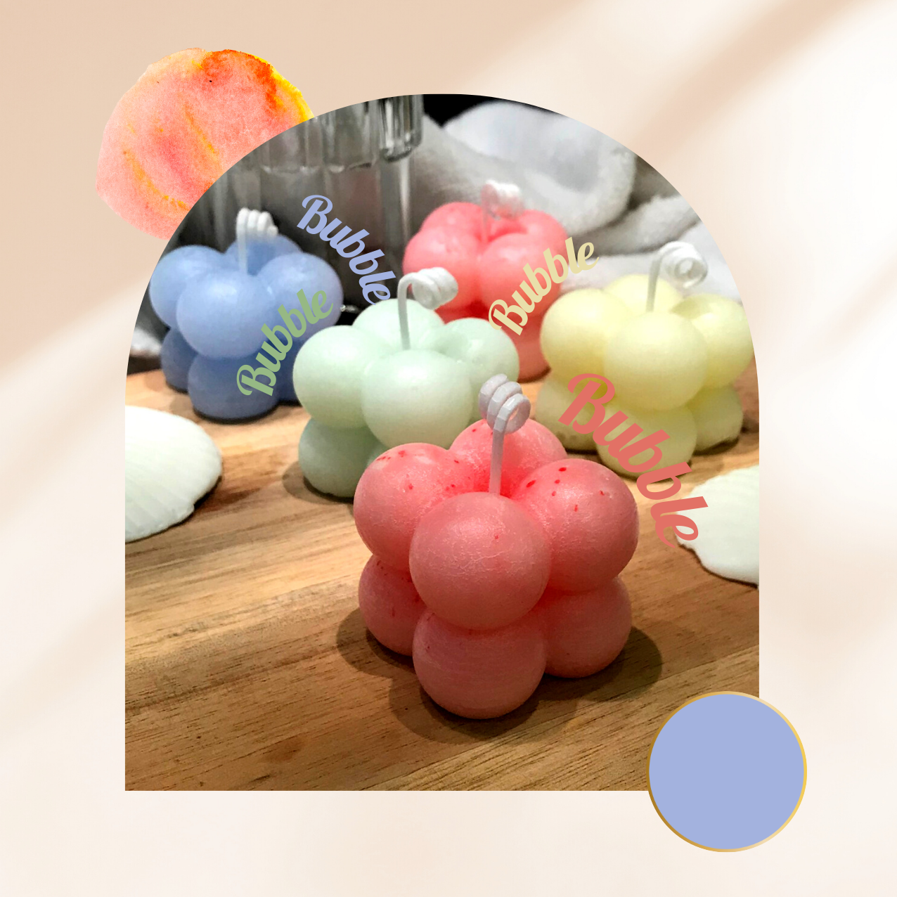 Nến trang trí / Nến thơm / Bubble Candle