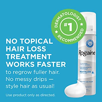 Kem mọc tóc Nam Rogaine Minoxidil 5% Foam Dạng Bọt 60ml (chai lẻ)