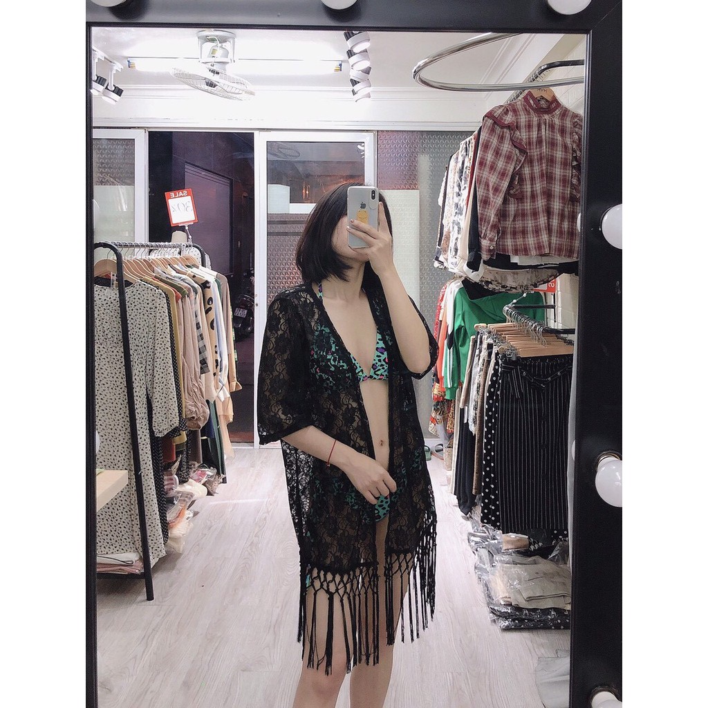Áo Choàng Nữ Đi Biển Ren Đẹp MS0900 Oderi