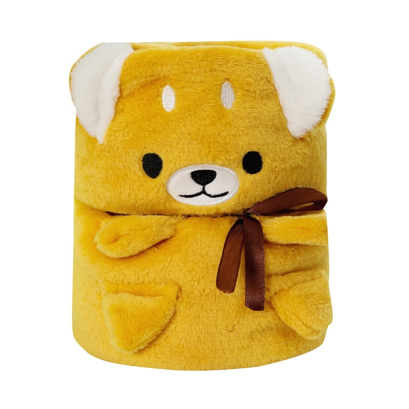 Blanket fur snow shape animal