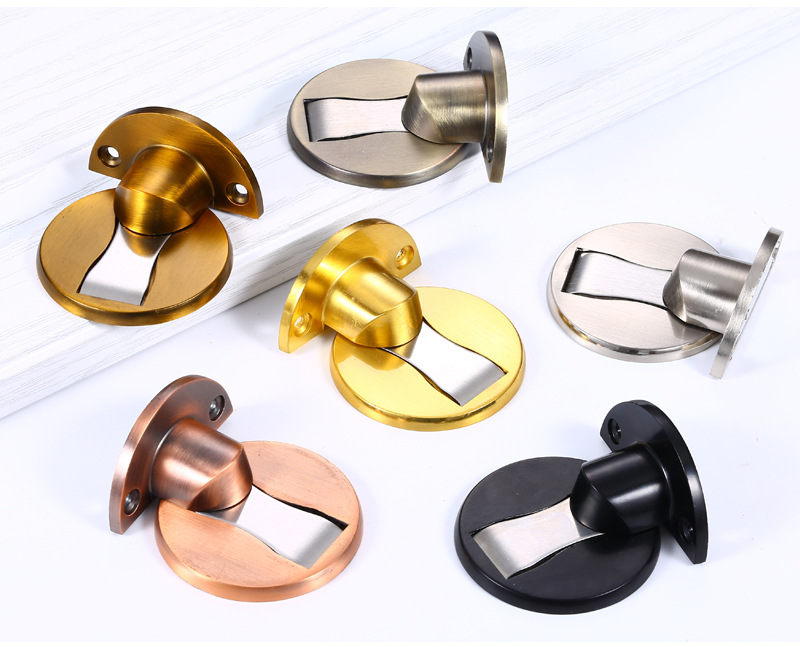 Chặn cửa nam châm đế mỏng, hít cửa inox 304 -TRÒN