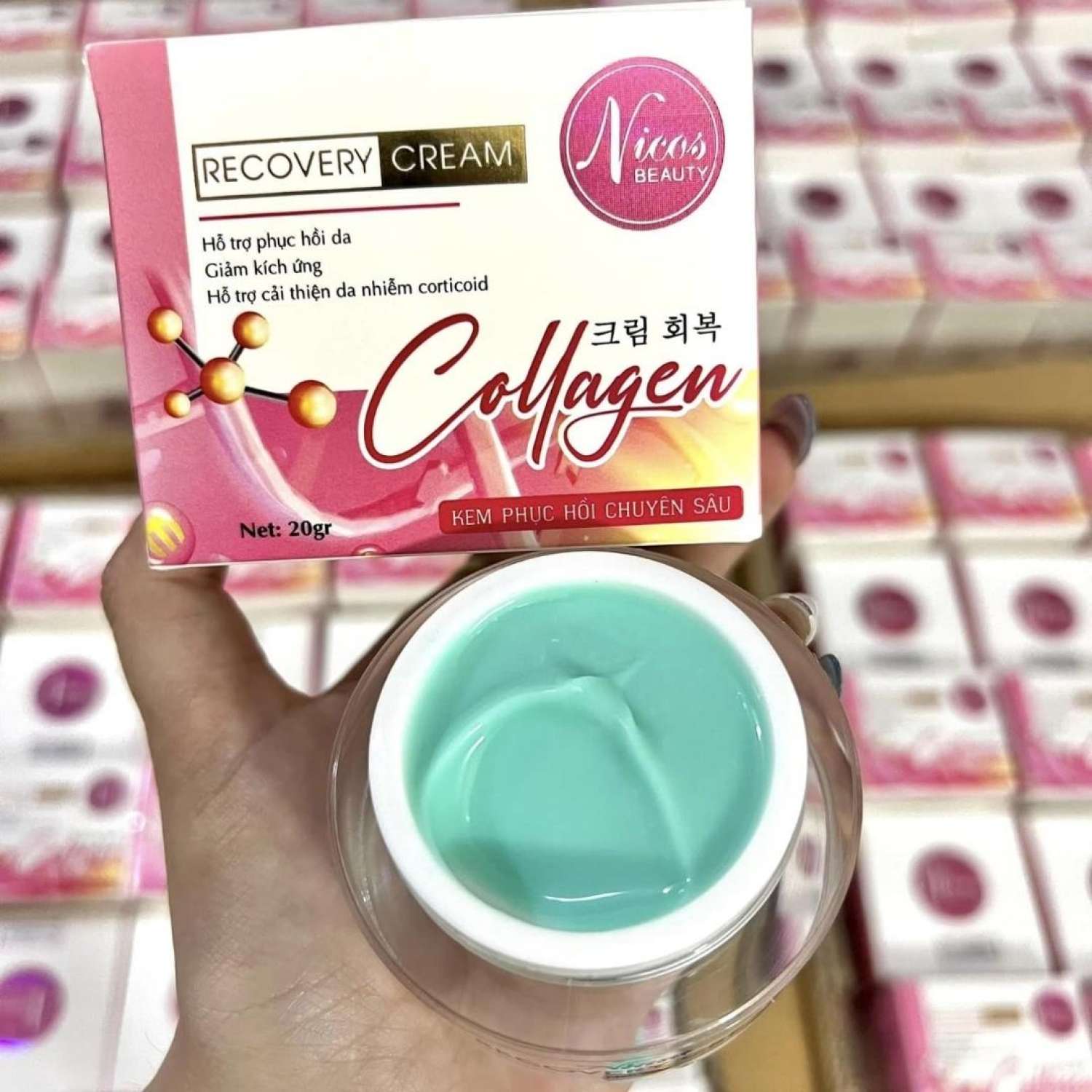 Kem phục hồi da chuyên sâu Nicos Beauty Recovery Cream 20g