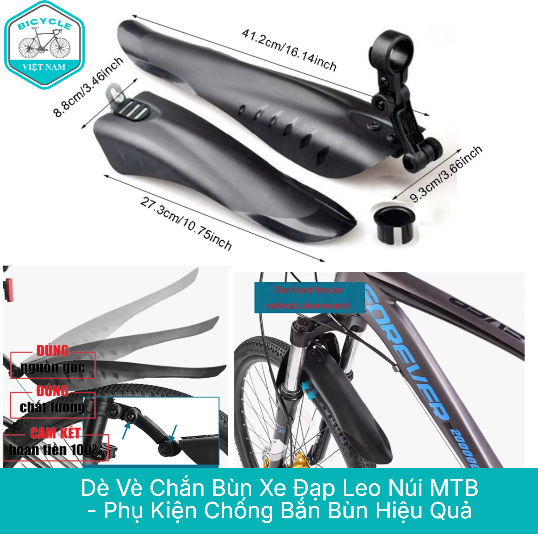 Mtb Mountain Bike Mudguard – Effective Anti-Splash Accessories, Sporty Design