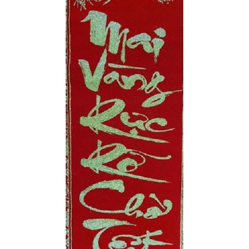Đôi câu đối đỏ treo ngày Tết size 1,2m
