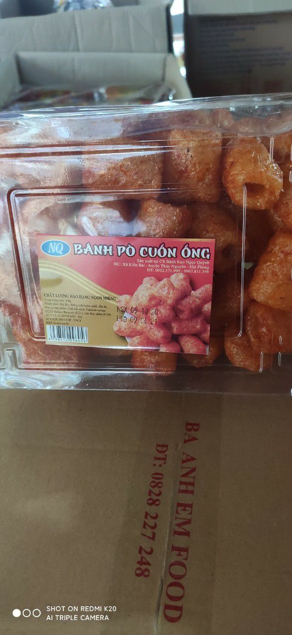 Bánh Pò cuộn ống