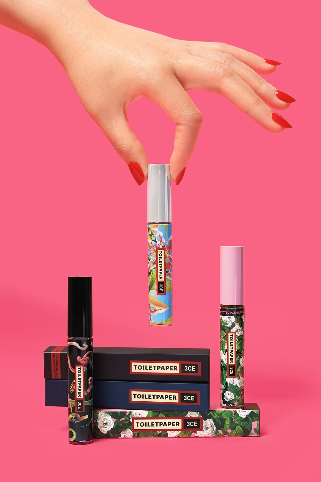 [3CE X Toiletpaper] Son Kem 3CE Velvet Lip Tint (Taupe - Figtachio - Dusky Pink)