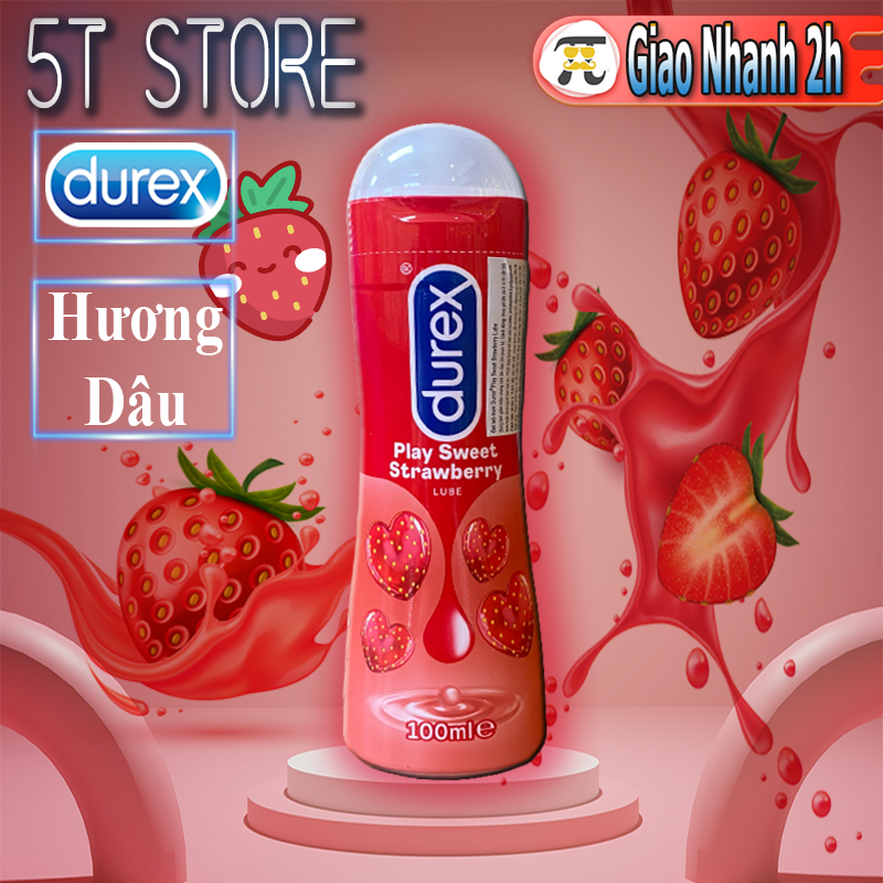 Gel Bôi Trơn Durex Play Sweet Strawberry - Hương Dâu Tình Yêu Ngọt Ngào
