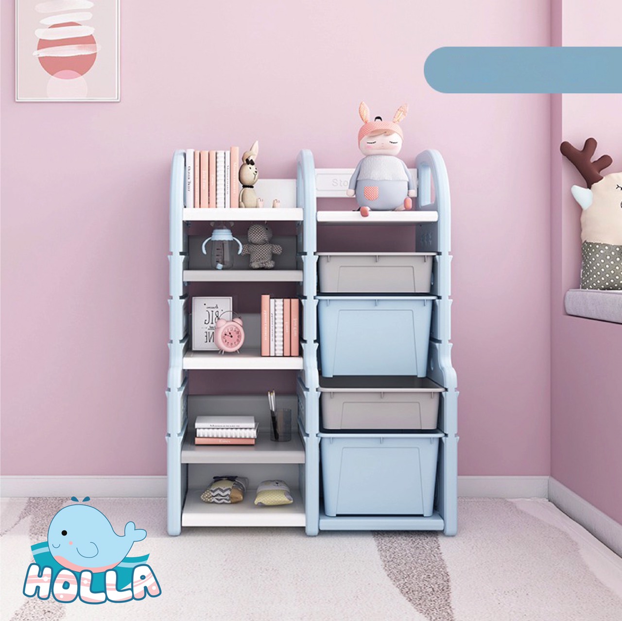Kệ đồ chơi 2-3 khối Holla HL-10100,HL-1099