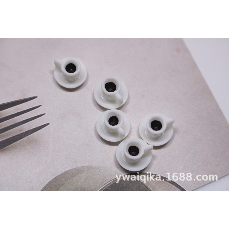 Charm (C172) slime/ Dụng Cụ Charm Trang Trí [Ko Keo & Nút] Hình Ly Trà & Cà Phê