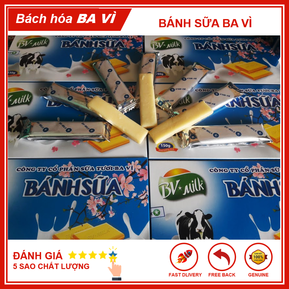 Bánh Sữa Nhạt Nguyên Chất Ba Vì BVMILK 180g