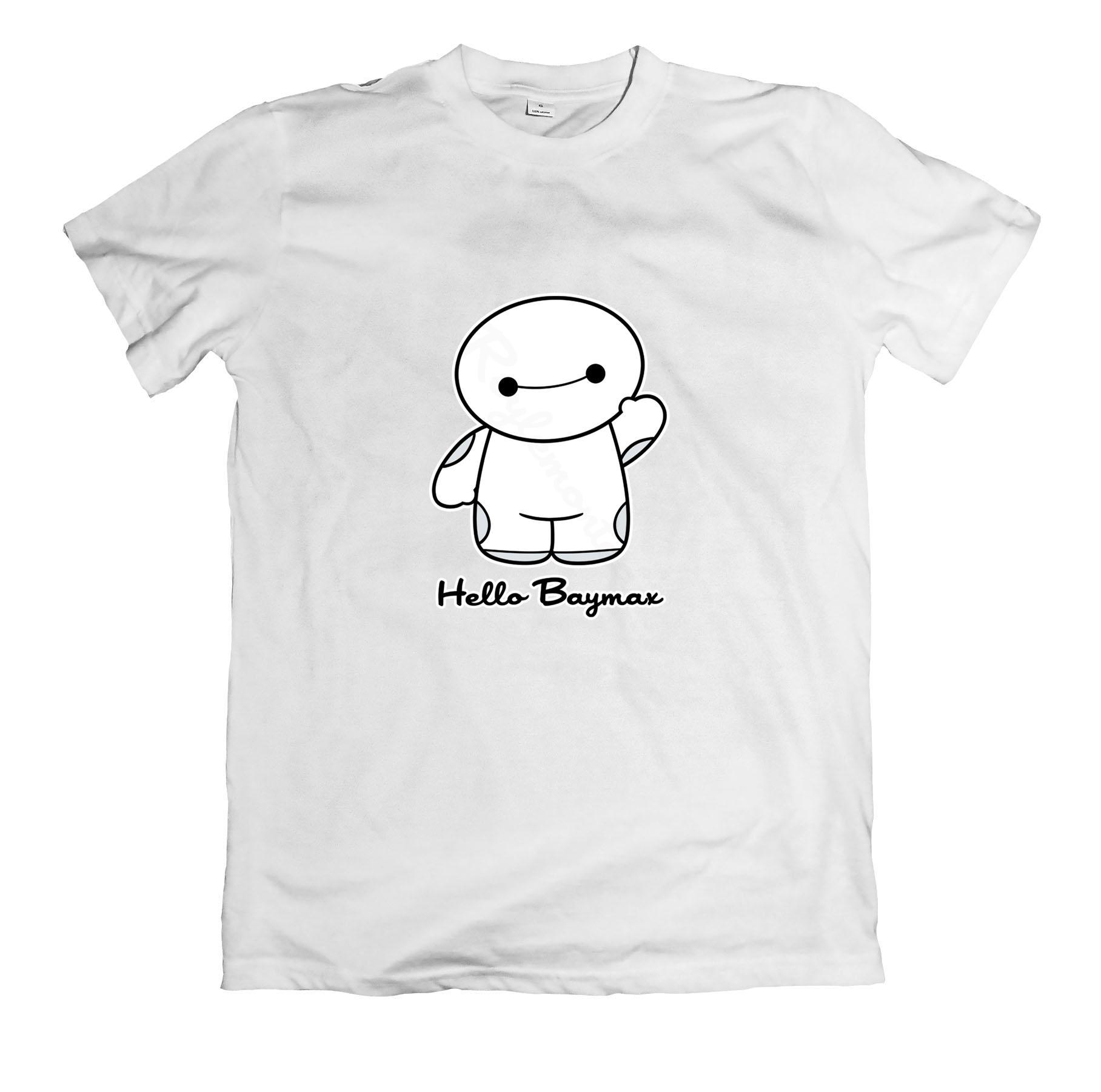 Áo thun in hình xin chào Baymax