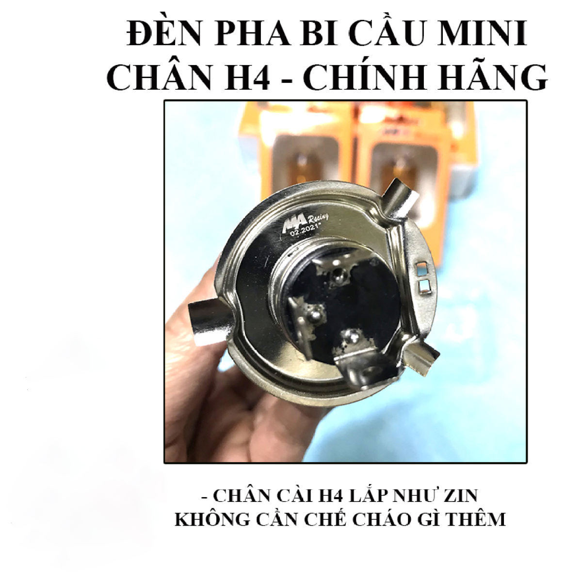 Led pha mini cầu lồi sáng Vàng Trắng