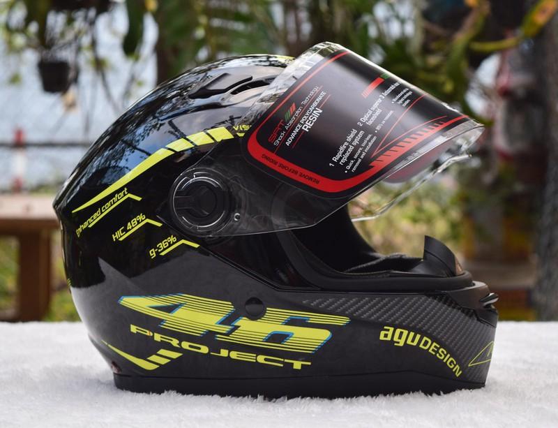 [HCM]NÓN MOTO AGU CAO CẤP TẶNG GĂN TAY ĐI PHƯỢT