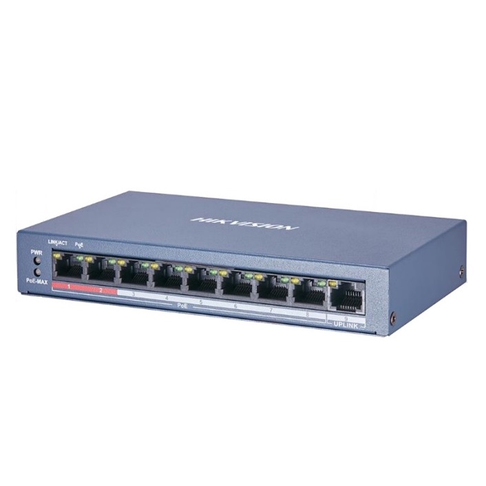 Switch mạng 9 cổng POE HIKVISION, chuyên cho camera DS-3E0109P-E/M 0109 (Chính hãng)