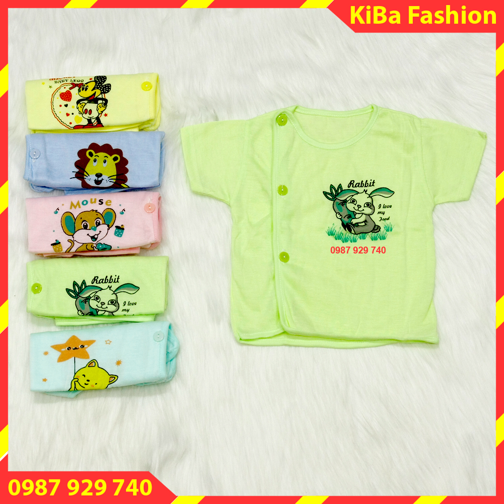 Áo sơ sinh cộc tay RẺ chất cotton cho bé từ 2- 5kg - ACSS- áo sơ sinh / áo sơ sinh cho bé / áo sơ sinh cộc tay