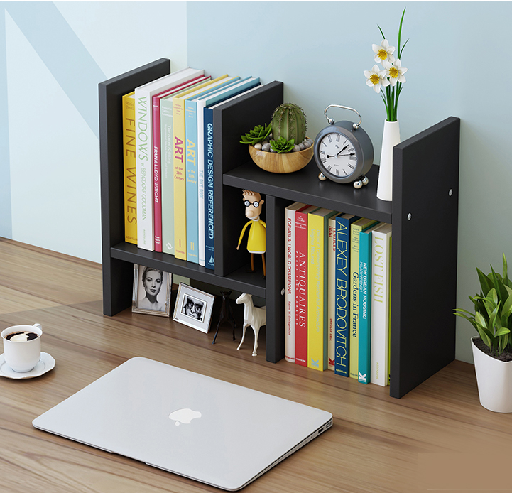 Kệ sách đễ bànKệ sách gỗ để bàn đa năng, có thể tháo rời, lắp, ghép dễ dàng và tiện lợi Decor bàn làm việc, góc học tập