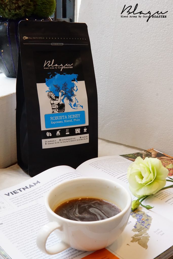 Cà Phê Blagu Hạt Đã Rang Robusta Honey - Medium Roast - Túi 250g,500g,1kg