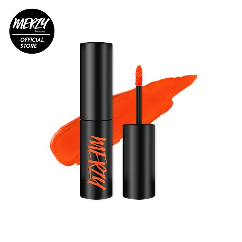 Son kem lì Merzy The First Velvet Tint màu cam tươi V3 – Cassis Orange 4,5g giá rẻ