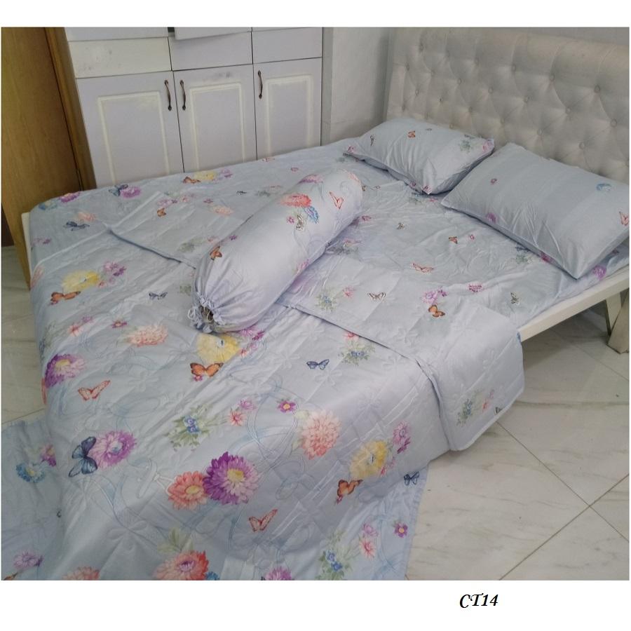 [HCM]Bộ Ga Lụa 4 món TENCEL 1m8 x 2m  AT79Shop