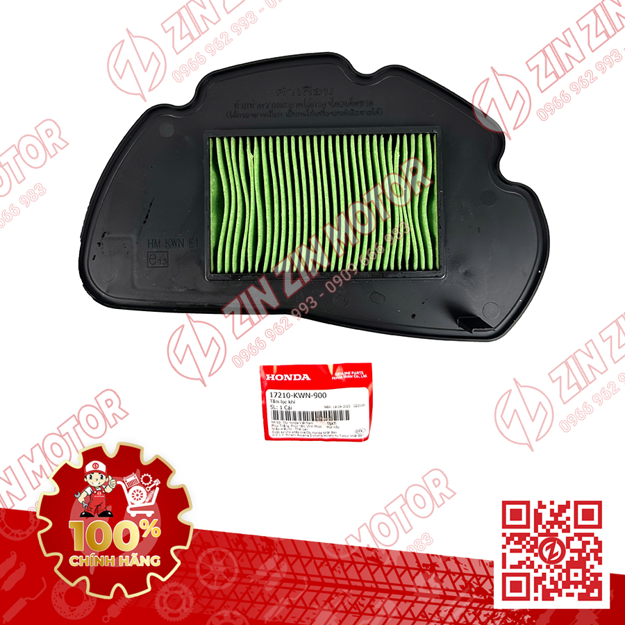 Lọc gió pcx 125/150 2010 2012 2018 2019 2020 các đời 17210-kwn-900 17210-k97-j00 17210k97n00 chính hãng honda