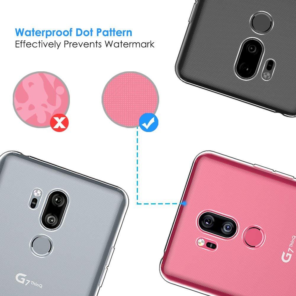 Ốp Silicon cho LG G7 Trong suốt (Loại A+ chống ố vàng)