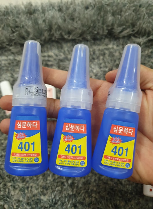Keo 401 Dán Móng Đính đá Cực bền cực chắc chắn - Lẻ 1 Chai