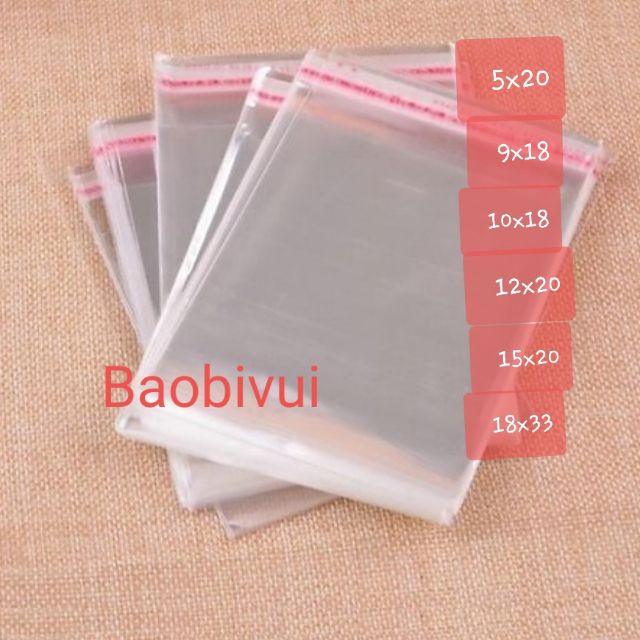 Túi Opp Băng Keo Size Nhỏ