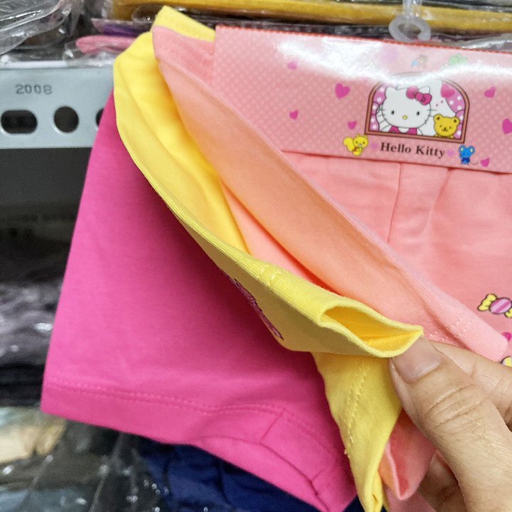 Set 3 pants drumstick chips from 7kg to 40kg for baby girl boutique Vietnam original print kitty