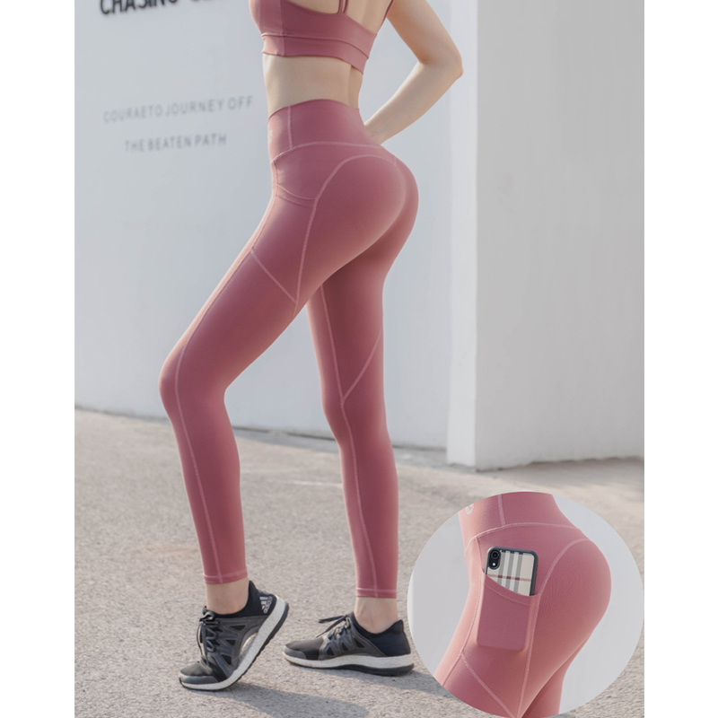 [HCM]Quần Legging Tập Yoga Cạp Cao ( Có Túi Hông )