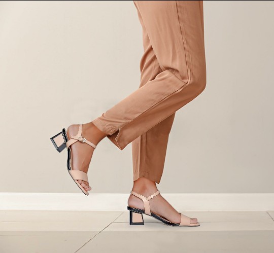 Giày Sandal Gót Vuông Sulily SGV1-II20KEMDAM