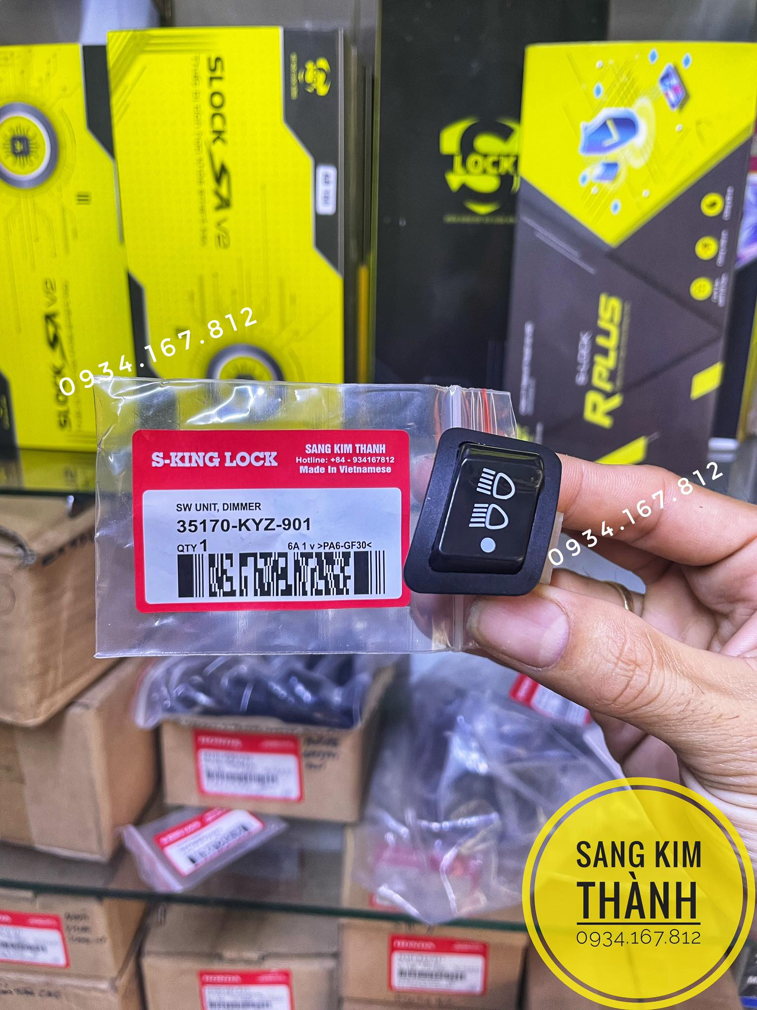 Công Tắc TẮT ĐÈN Xe VISION, WAVE RSX, WAVE ALPHA, BLADE Hàng Cao Cấp